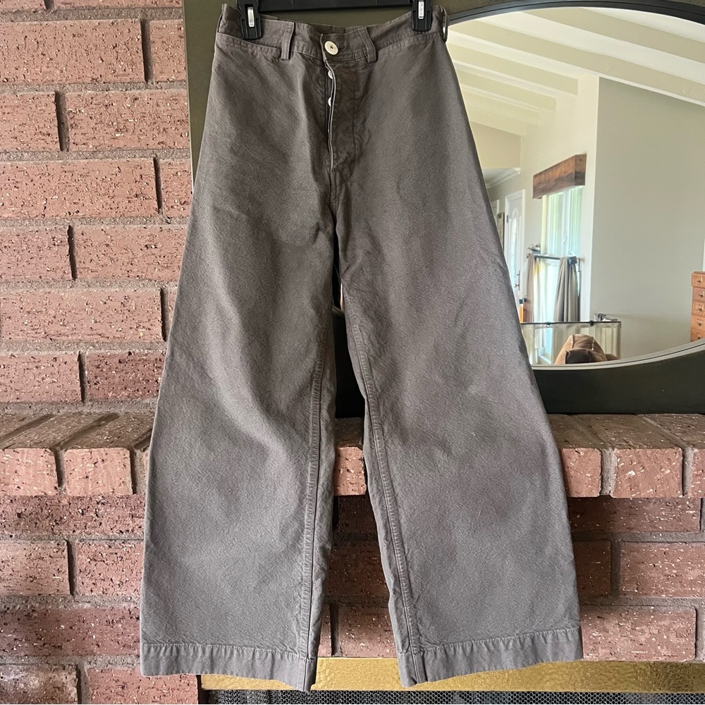 Jesse Kamm Wide Leg Pants in Dark Gray